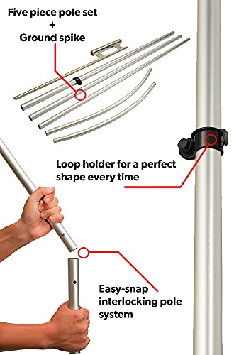 image for LookOurWay Open Themed 12-Feet Tall Feather Flag Banner for Business A