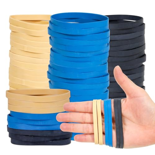 120Pcs Rubber Bands Size 64 Heavy Duty Wide Elastic Rubber Bands for Office Supply