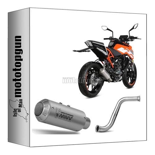 Ligne complete Mivv MK3 acier pour KTM 125 Duke 2017-2020