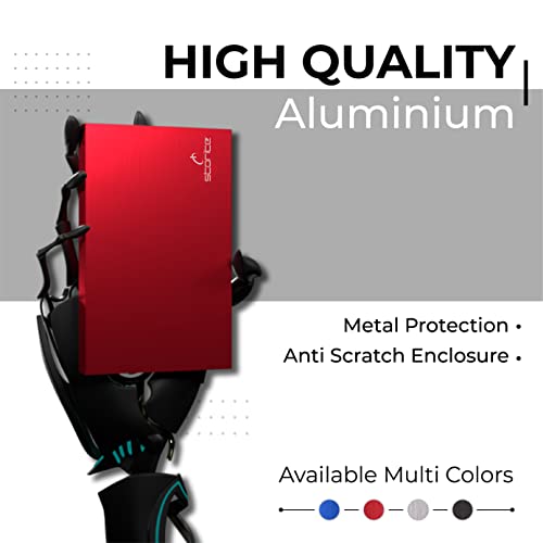 Storite F32 2,5 Zoll Ultra Slim Tragbare Externe Festplatte USB 2.0 mit 1 TB Speichererweiterung HDD Backup Storage, Schnelle Datenübertragung, Festplatte kompatibel mit MAC/PC/Laptop/Desktop (Rot) – Bild 6