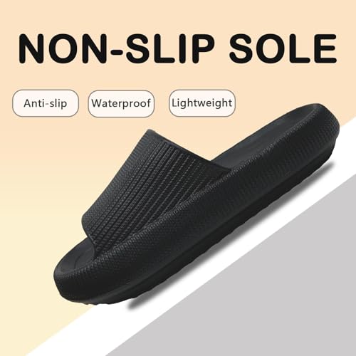Cloud Slides for Women Men House Slide Sandals Shower Shoes Pillow Slippers Comfort Cushioned Recovery Shower Slipper Thick Sole Non-slip Quick Drying Pillow Shoes Cloud Slipper4