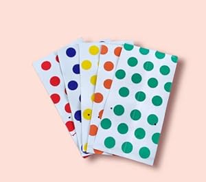 Vinayaka Mart Plastic Grow Bags for Terrace Gardening with Colourful Dots ,(Size 24 x 24 x 40 cm) , Qty - 10 Nos