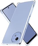 LAYJOY 対応 Aquos wish 5 ケース SH-52F / SH-M32 スマホケース ソフト Aquoswish5 ケース アクオス ウィッシュ5カバー [米軍MIL規格取得 レンズ保護 角保護強化 衝撃吸収]「ストラップホール付き」（クリア）