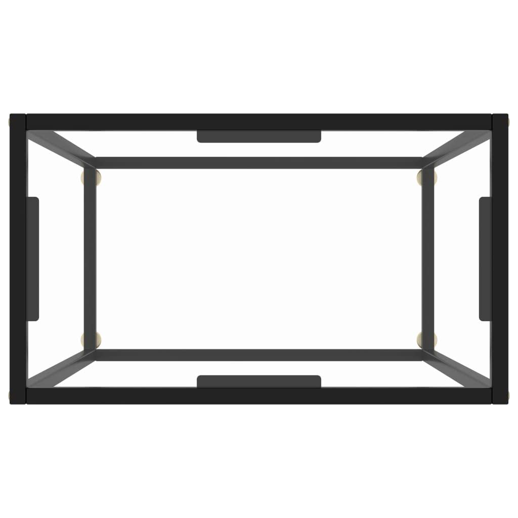 vidaXL Tavolo Consolle Trasparente 60x35x75 cm in Vetro Temperato