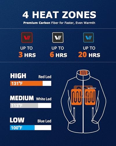 Image of Venustas Kids Heated Fleece Jacket with Battery, Boys Girls Youth Electric Heated Coat for Winter