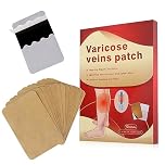 Varicose Veins Treatment Herbal Patch, Iceten Spider Vein Removal Treatment Patch, Leg Cramps Relief Patch, Blood Circulation Patch, Leg Edema Treatment and Nerve Pain Relief Health Patch(1Box)