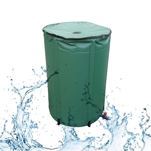 Baril de pluie 250L peu encombrant avec support stable pour arrosage