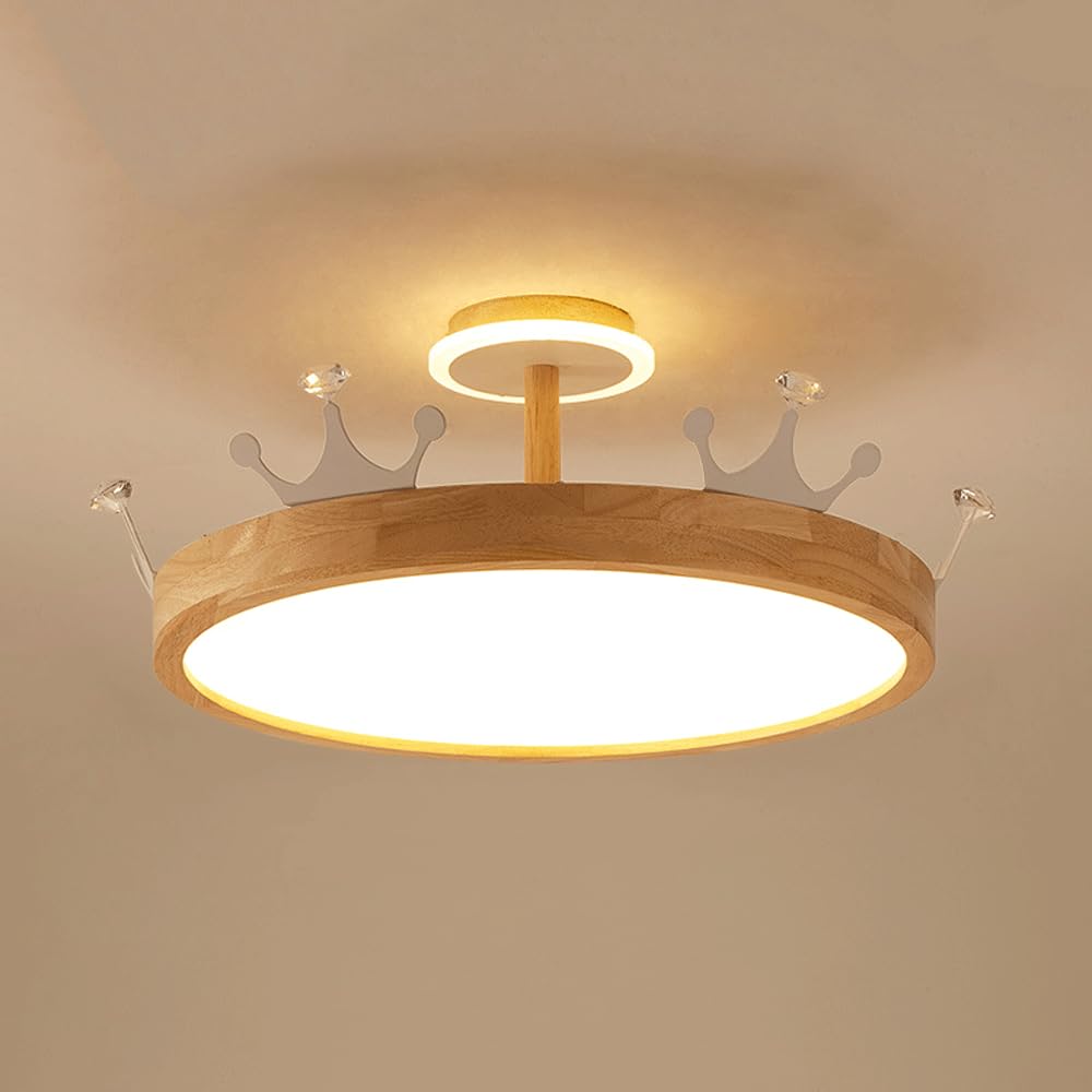 HXYSXHJUO Dimmable LED Ceiling Light 15.74 Inch Round Chandelier - Acrylic Fixture for Kitchen, Dining Room, Hallway, and More(A)