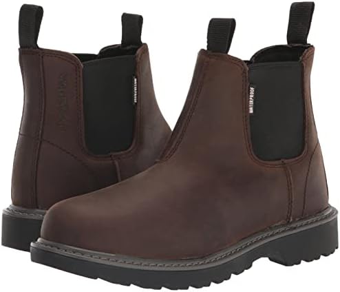 Wolverine Women's Floorhand Romeo Waterproof Chelsea Boot, Dark Brown, 10 | Image 6