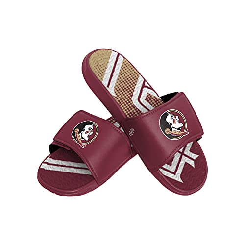 FOCO Mens Ncaa College Team Logo Athletic Sport Shower Flip Flop Gel Slides SANDAL, Gradient Wordmark, 11-12 US