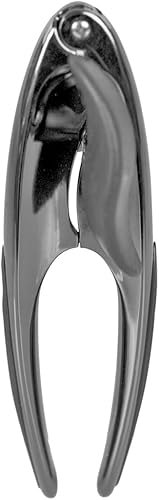 Home Basics - Abrelatas manual de aleación de zinc curvada con perilla grande de fácil giro | Asas de agarre antideslizantes | Rueda de corte