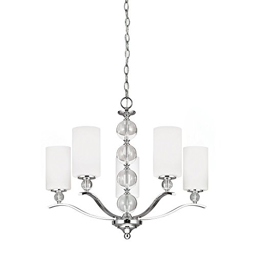 Sea Gull Lighting 3113405-05 Five 3113405-05-Five Light Chandelier, Chrome Finish