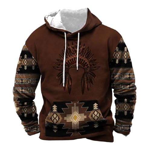 Sweat à capuche homme résoud le manque de style avec son look western médiéval coton L au XXXL