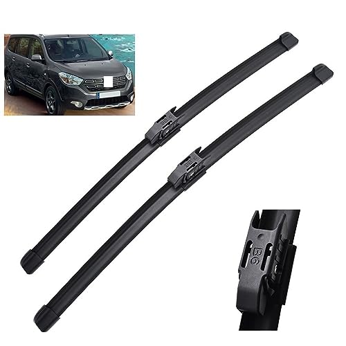 Balais d'essuie-glace avant Dacia Lodgy brosses de pluie silencieuses pour pare-brise de voiture
