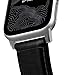 NOMAD Traditional Band for Apple Watch 44mm/42mm | Black Horween Leather | Silver Hardware