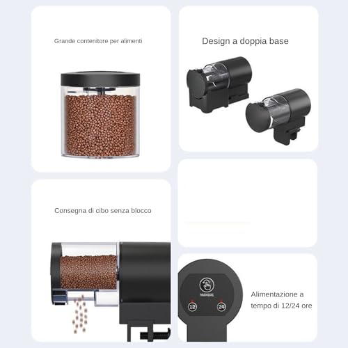 Alimentador automático para peces en acuarios pequeños y bañeras exteriores 8