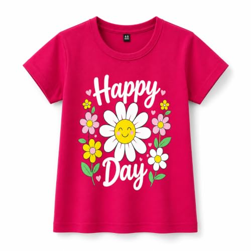 Image of T2F Girls Regular Fit T-Shirt (Pack of 5)