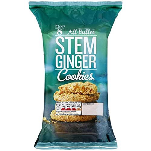 Mark & Spencer 8 All Butter Stem Ginger Cookies 200g