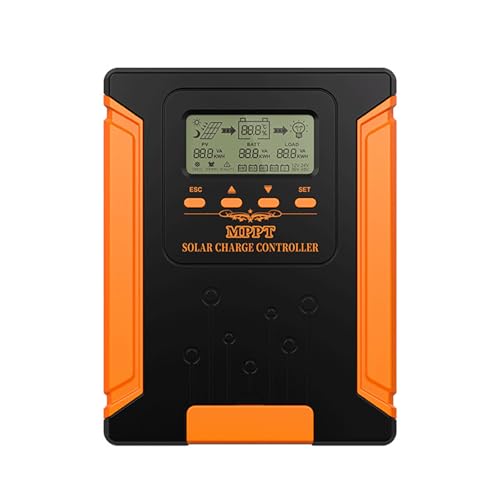 AIZQYC MPPT Laderegler Solar 12V 24V 36V 48V Auto, 60A Solarladeregler mit LCD Display, Smart Solarregler, Solar Charge Controller für Sealed Gel Flooded Lithium Batterien Lifepo4 usw