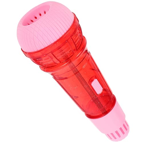 Abaodam Microphone Jouet Echo Éducatif pour Garçon et Filles Petits Mains, Rose, Amplificateur de Voix, Jouet D’éveil Musical Précoce, Usage Fête et Apprentissage,