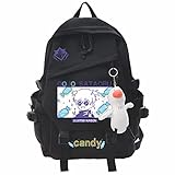 - Diseño de gran capacidad, se adapta fácilmente a todo tipo de artículos que llevas a la escuela. La correa de hombro en forma de S es ergonómica y se puede soportar fácilmente sin presión. Y se puede utilizar como una bolsa de viaje, bolsa para laptop y otros usos multiusos.