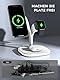 3 in 1 Ladestation für Apple Watch und iPhone mit Magsafe Ladegerät Magnetisch für iPhone 16 15 14 13 12, Apple Watch 10 9 8 7 6 5 4 3 2 SE Ultra Ultra 2, AirPods Pro 4 3 2(Mit 20W Netzteil)