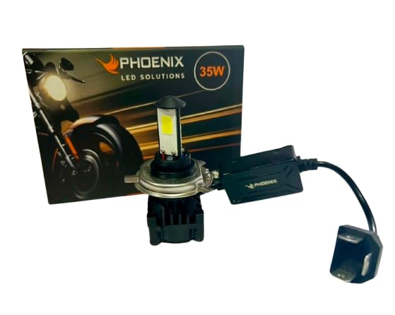 35W HS1 LED PHOENIX Premium BULB (Japanese Technology) with self cooling fan for Bikes (HS1 12V 35W AC/DC 6000K) Cool White Light, Energy Efficient, Long Life & Superior Britghtness-image-41