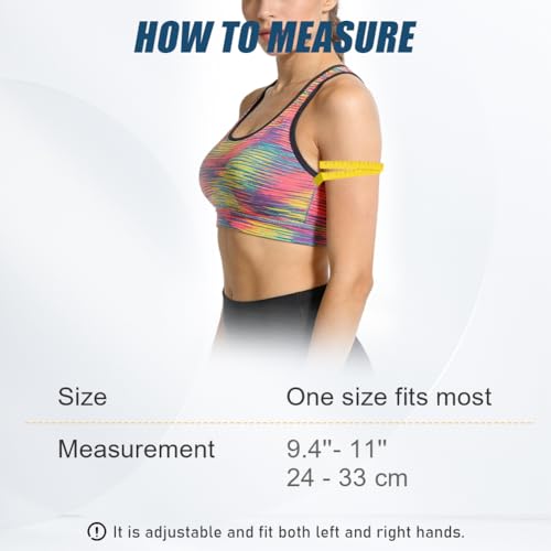 Fefod Ellenbogenbandage, Tennisarm bandage, Kompression Ellenbogen Bandage für Arthritis, Sehnenentzündung, Ellenbogenschoner für Sport, Golferarm, Tennisarm Armbandage Herren und Damen, 1 Stück