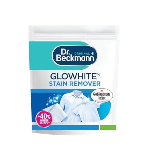 Dr. Beckmann Glowhite Potenciador de blanqueamiento | Quitamanchas y blanqueador de ropa | Elimina más de 100 manchas | 400 g