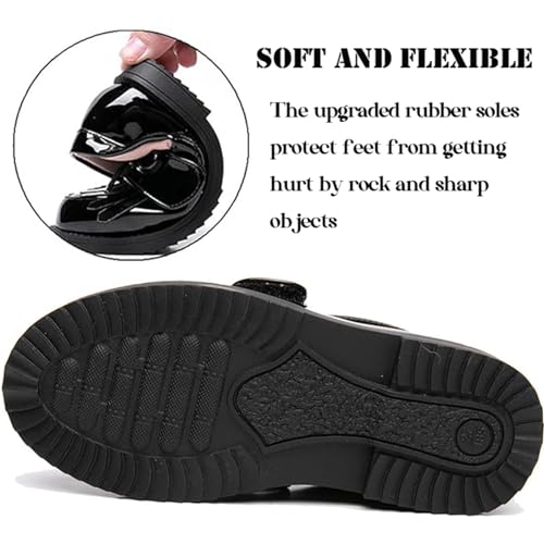 Ppxid D0644-1234 Girl'S British Style Oxford Shoes Dress Shoes Black School Uniform Shoes thumb #5