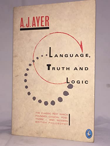 Language, Truth and Logic by Alfred J. Ayer, Si... B00BR5HT42 Book Cover