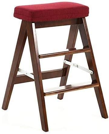Tabouret de cuisine pliant en bois avec 3 marches pour optimiser l'espace