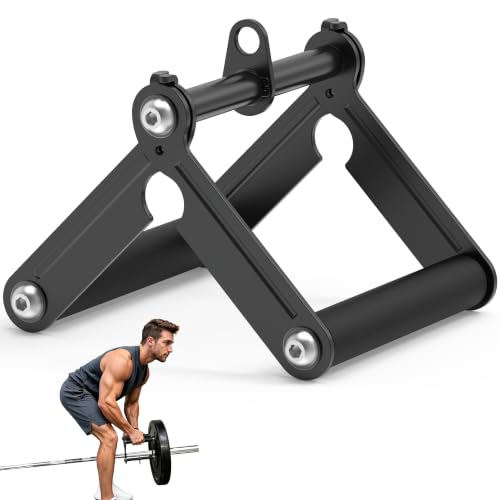 GanFindX Double D Row Handle Cable Attachment for Lat Pulldown Training