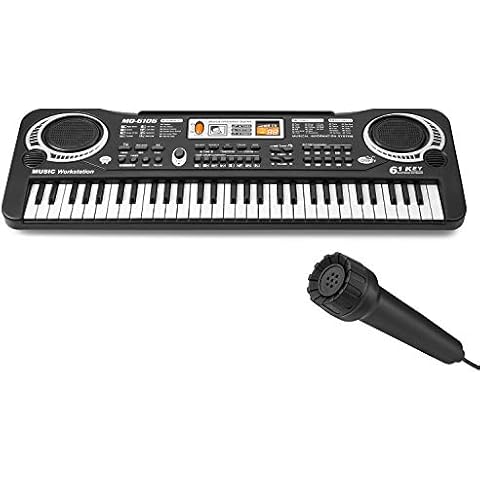 ASTOTSELL 61 Key Piano Keyboard for Kids, Multifunctional Beginner Piano with Microphone for Kids 3 4 5 Years Old Digital Piano Toy Cover