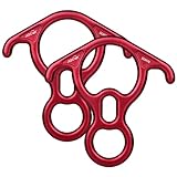 50KN Rescue Figure, 8 Descender Large Bent-Ear Belaying and Rappelling Gear Belay Device Climbing for Rock Climbing Peak Rescue 7075 Aluminum Alloy