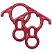 50KN Rescue Figure, 8 Descender Large Bent-Ear Belaying and Rappelling Gear Belay Device Climbing for Rock Climbing Peak Rescue 7075 Aluminum Alloy