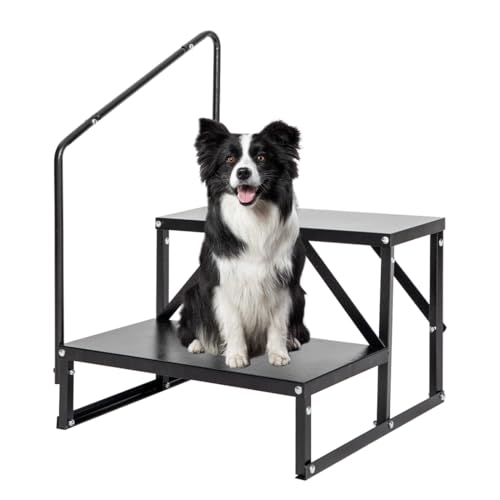 CStern Tritthocker,Wohnmobil-Treppe,Trittstufe,rutschfest Zwei Stufen Trittstufe,Whirlpool Treppen mit Handläufen,2 Stufen für Wohnwagen,Camping,Reisemobil,Tragbarer Treppe für Reiseanhänger