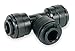 Adapter, 13/32" Tube OD, Black, PK10
