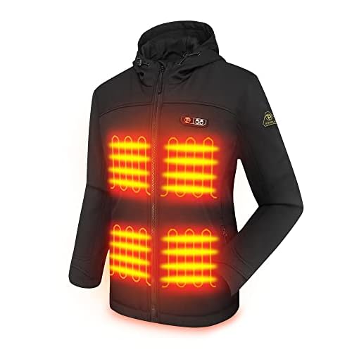 Womens Heated Jacket 5-Zone Heat, Battery Pack Included