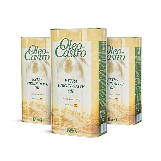 Aceite Oliva Virgen Extra 5 Litros DOP Baena | Pack 3 Latas | Cooperativa Córdoba | Categoría Premium | OLEO CASTRO