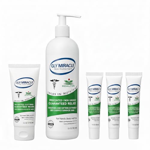 GLY MIRACLE Hand & Body Lotion Unscented 5-Piece Bundle