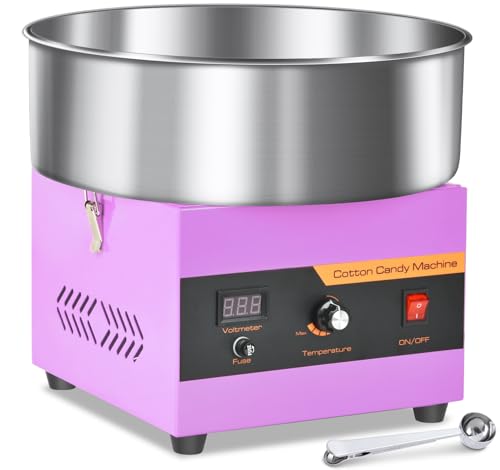 Cotton Candy Machine Commercial, 1000W Electric Cotton Candy Maker Machine, Candy Floss Machine with...