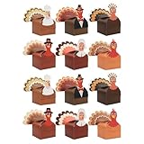 Paquete De 12 Cajas Regalo Temáticas Turquía Acción Gracias Para Decoraciones Y Manualidades Fiesta Fiesta Fácil