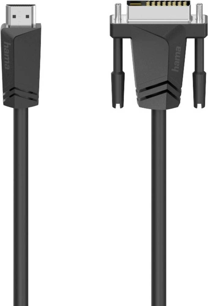 Hama HDMI/DVI 00205018 HDMI A Male to DVI-D Male Adapter Cable 18+1 Pin 1.5 m Black