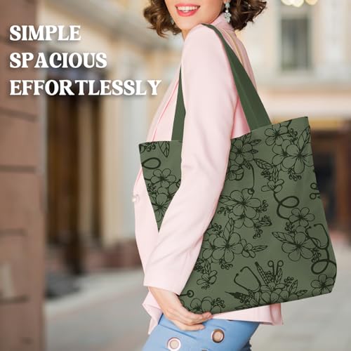 CFFJLHN Foldable Canvas Nurse Tote