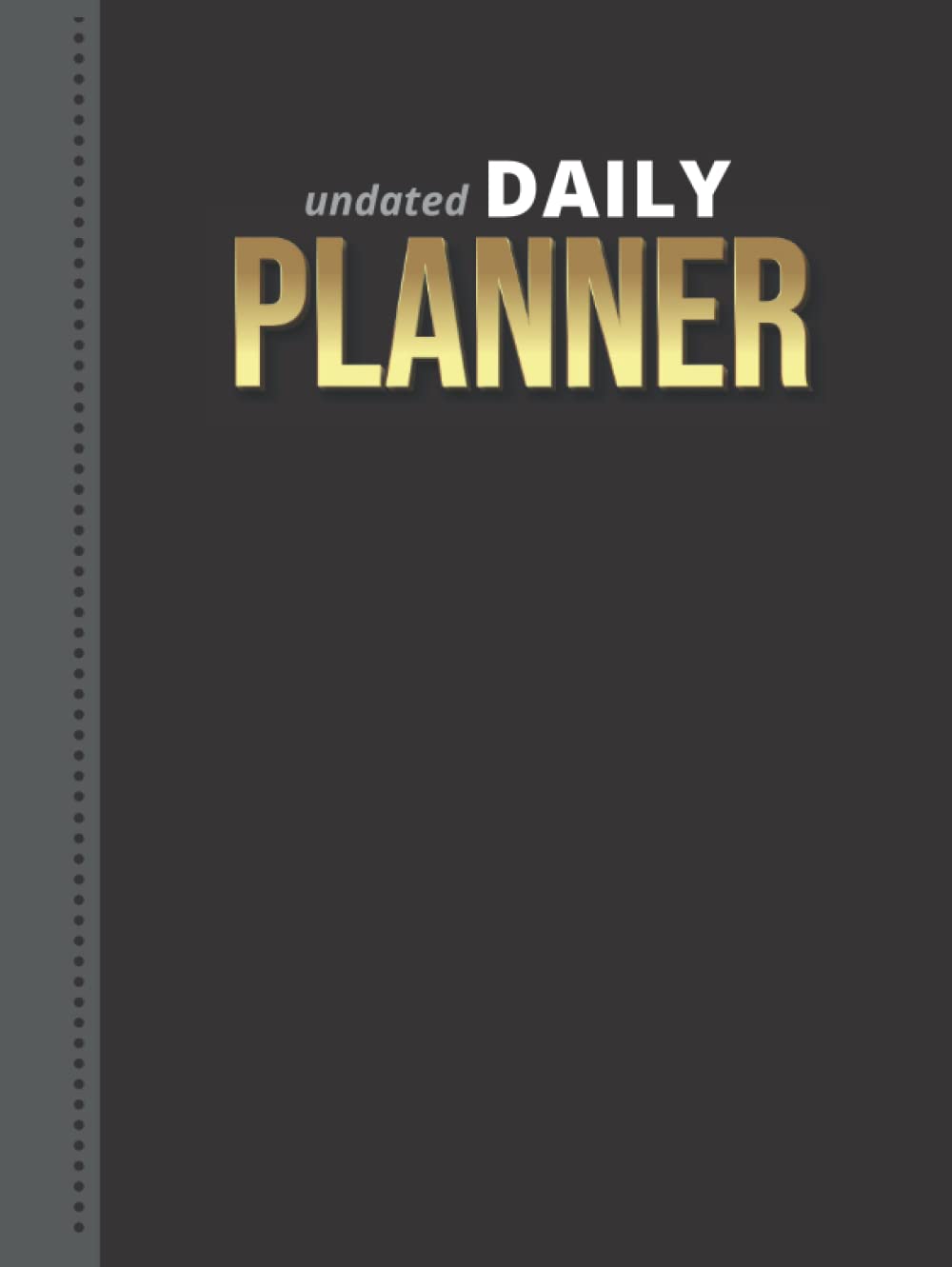 Agenda journalier non daté pour vaincre la procrastination avec To Do List et horaires