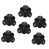 Homoyoyo 6 Stück Lautsprecherumhüllungswinkel Schwerlast-Schiffsschutz Metall -Eckwächter Rand Kantenschutz aus Metall Hochleistungs-Kantenschutz Ecke Pflicht Möbel Karton Eisen Schwarz