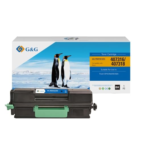 Cartucho De Toner Compatível Ricoh Sp4510sf, 4510dn, Preto, G&g