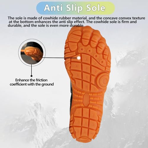 Image of Beach Water Shoes for Women Men Quick Dry Non-Slip Wide Toe Hike Barefoot Footwear for Beach Pool Aqua Swim Surf Walk