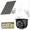 Aosu solar security camera wireless outdoor system 3k5mp battery powered wifi camera for home security panoramic ptz auto tracking humanvehicle detection night vision spotlights 2 way talk  urban country home decor